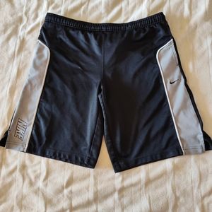 Black and gray Nike shorts